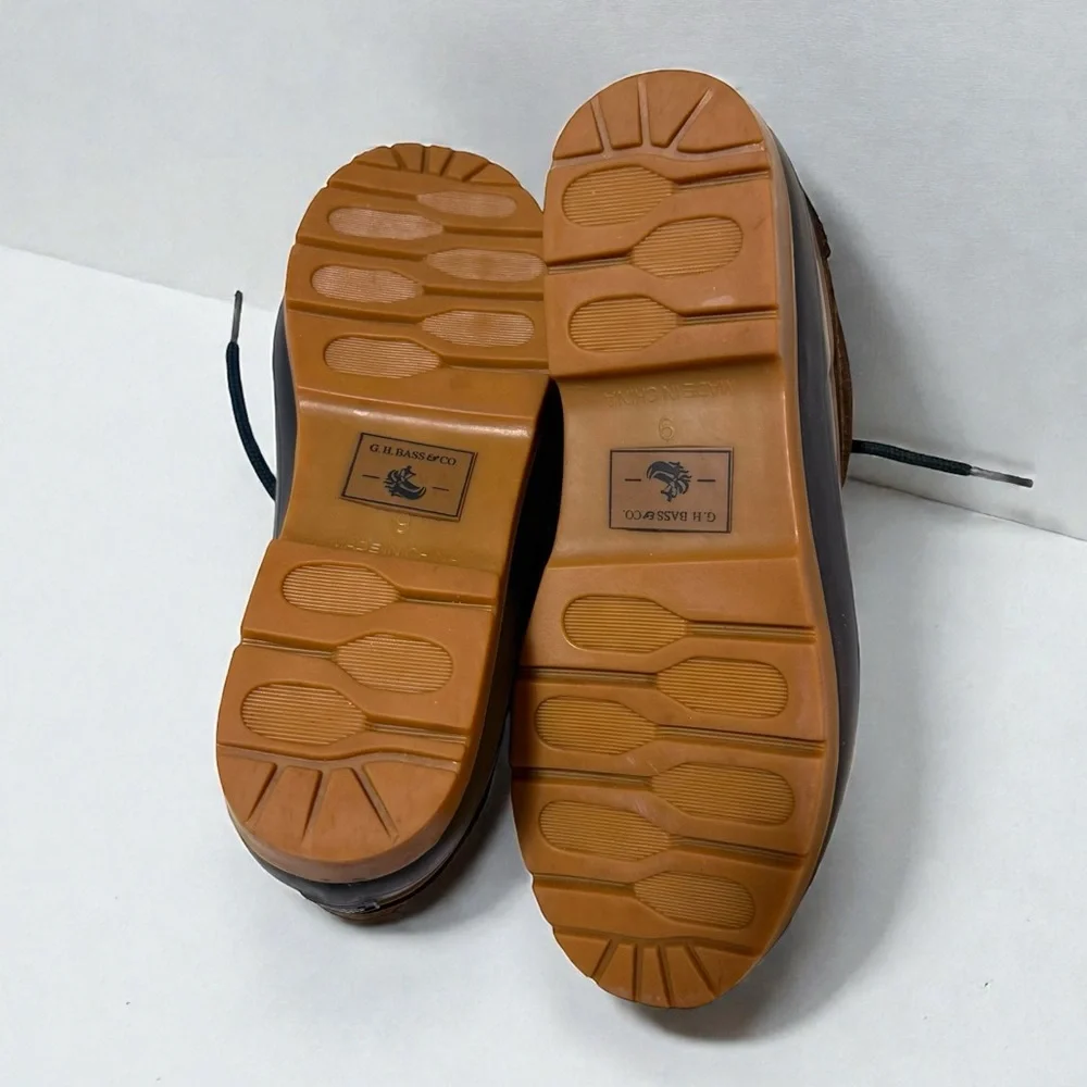 G.H. Bass & Co. Navy, Brown and Green Duck Boots